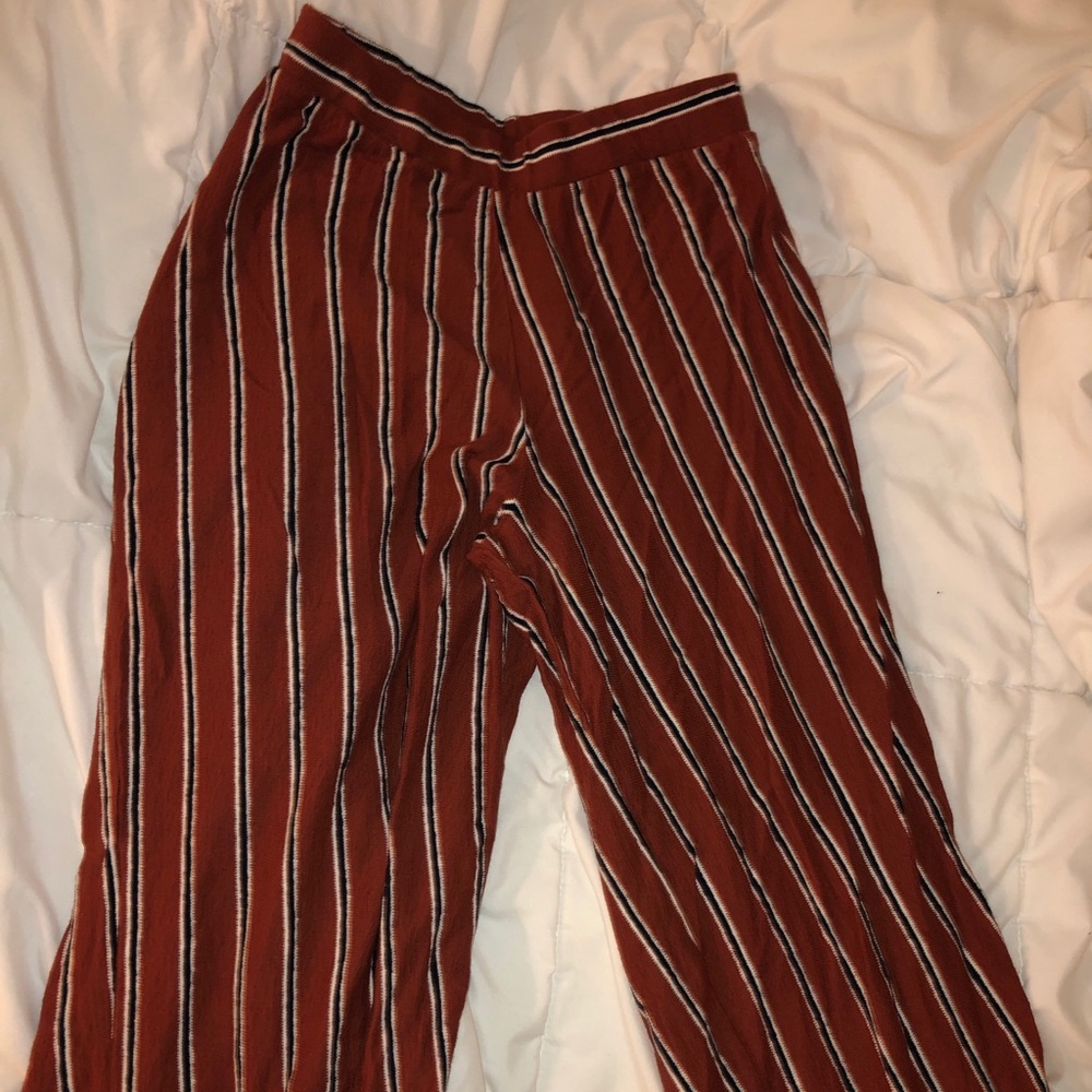 Bootcut striped pants